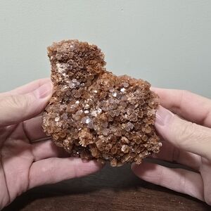 Red Aragonite Crystal Cluster #A